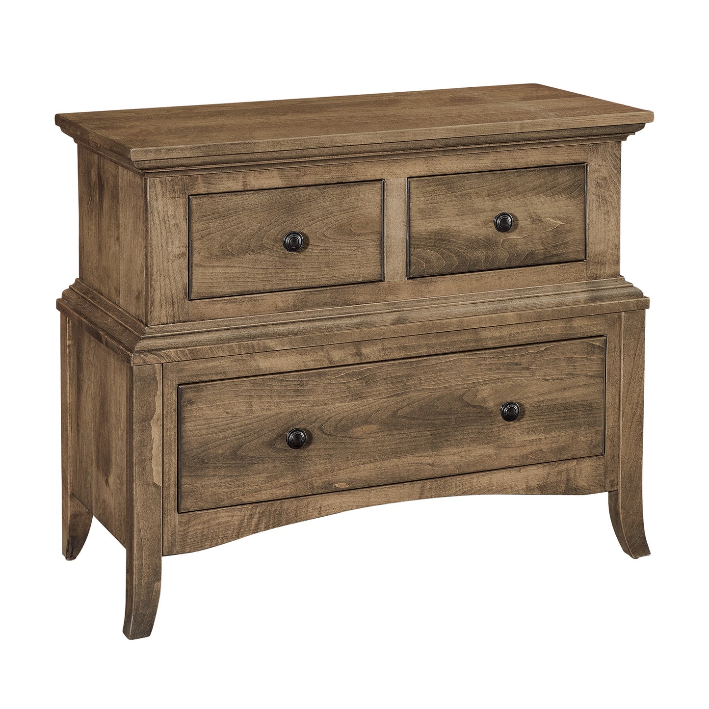 Christopher 3 Drawer Wide Nightstand