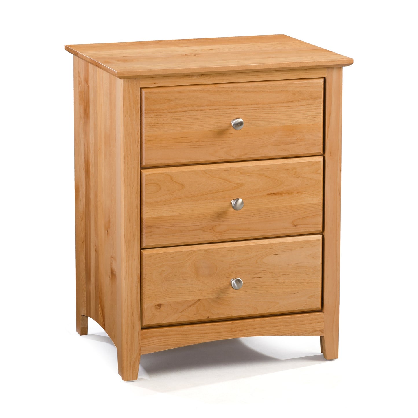 Cal 3 Drawer Wide Nightstand