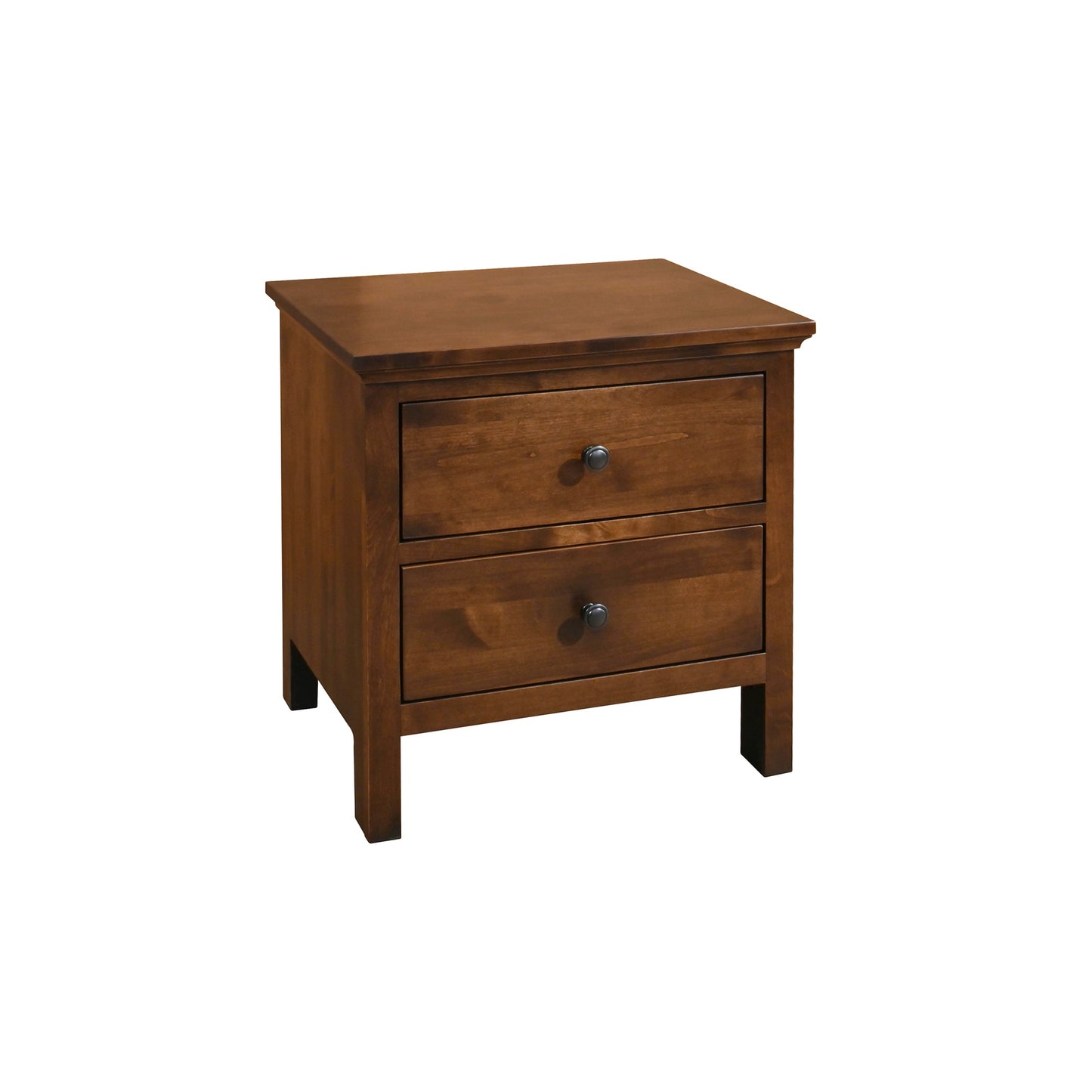 Carmella 2 Drawer Wide Nightstand