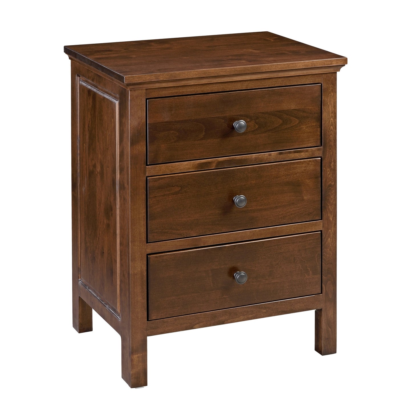 Carmella 3 Drawer Wide Nightstand