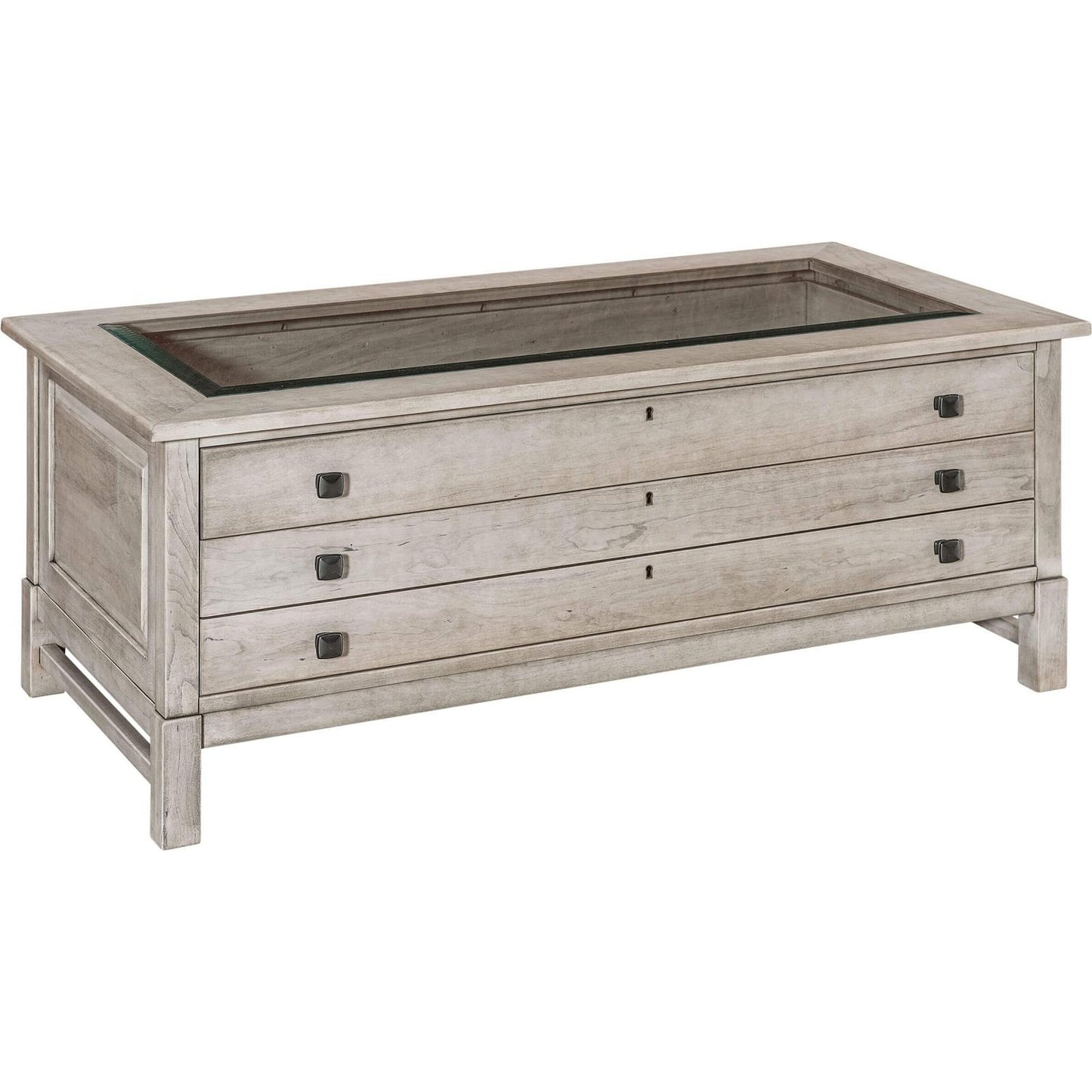 Bob Timberlake American Home Miss Kay's Glass Top Rectangle Cocktail Table