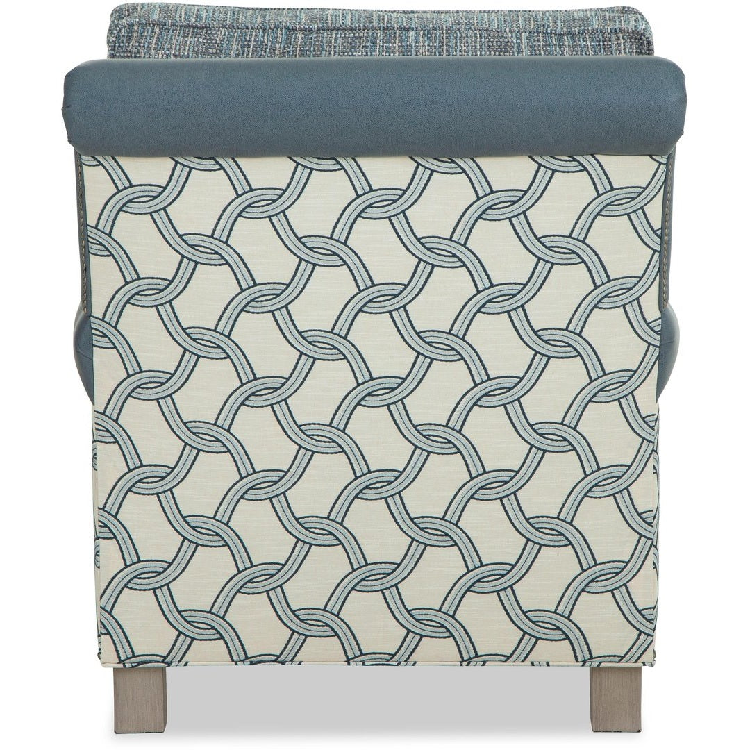 Vista Collection Leather/Fabric Collage Chair