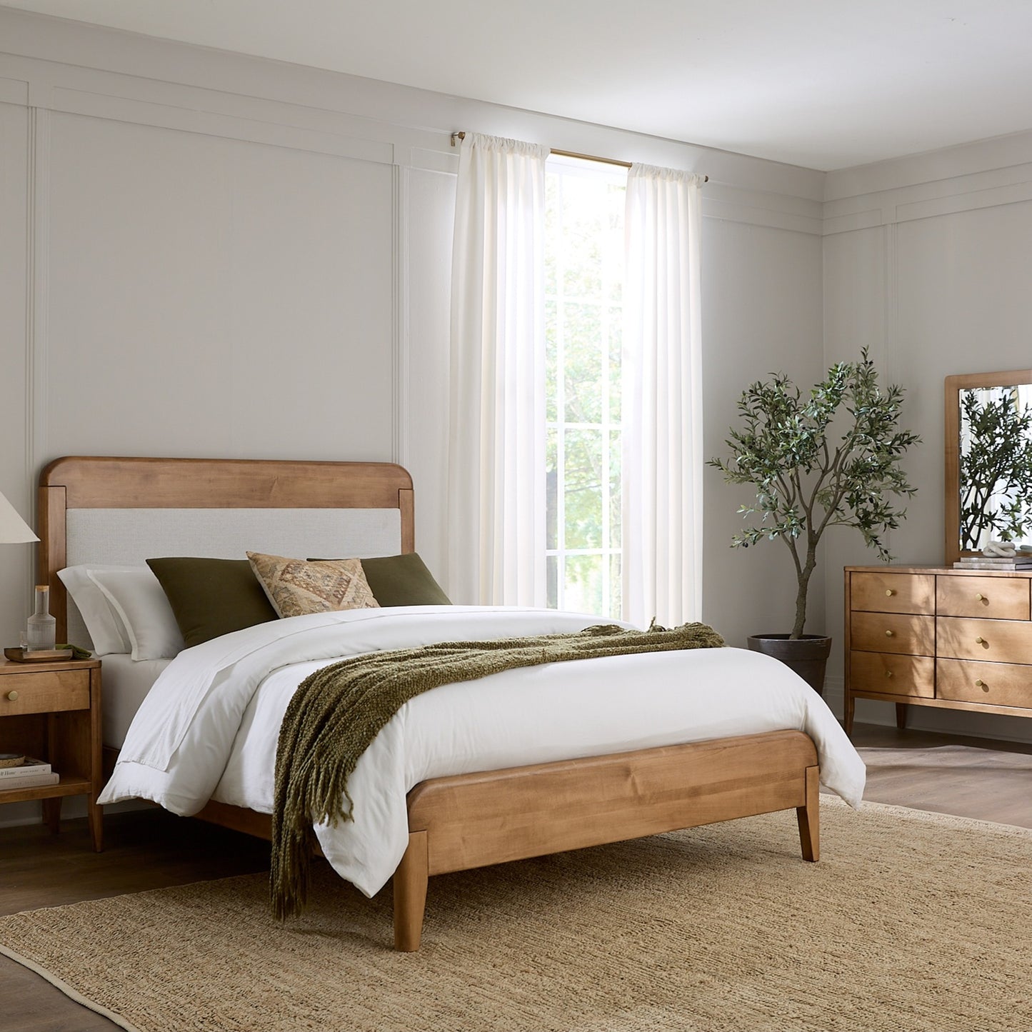 Wes Upholstered Headboard Bed