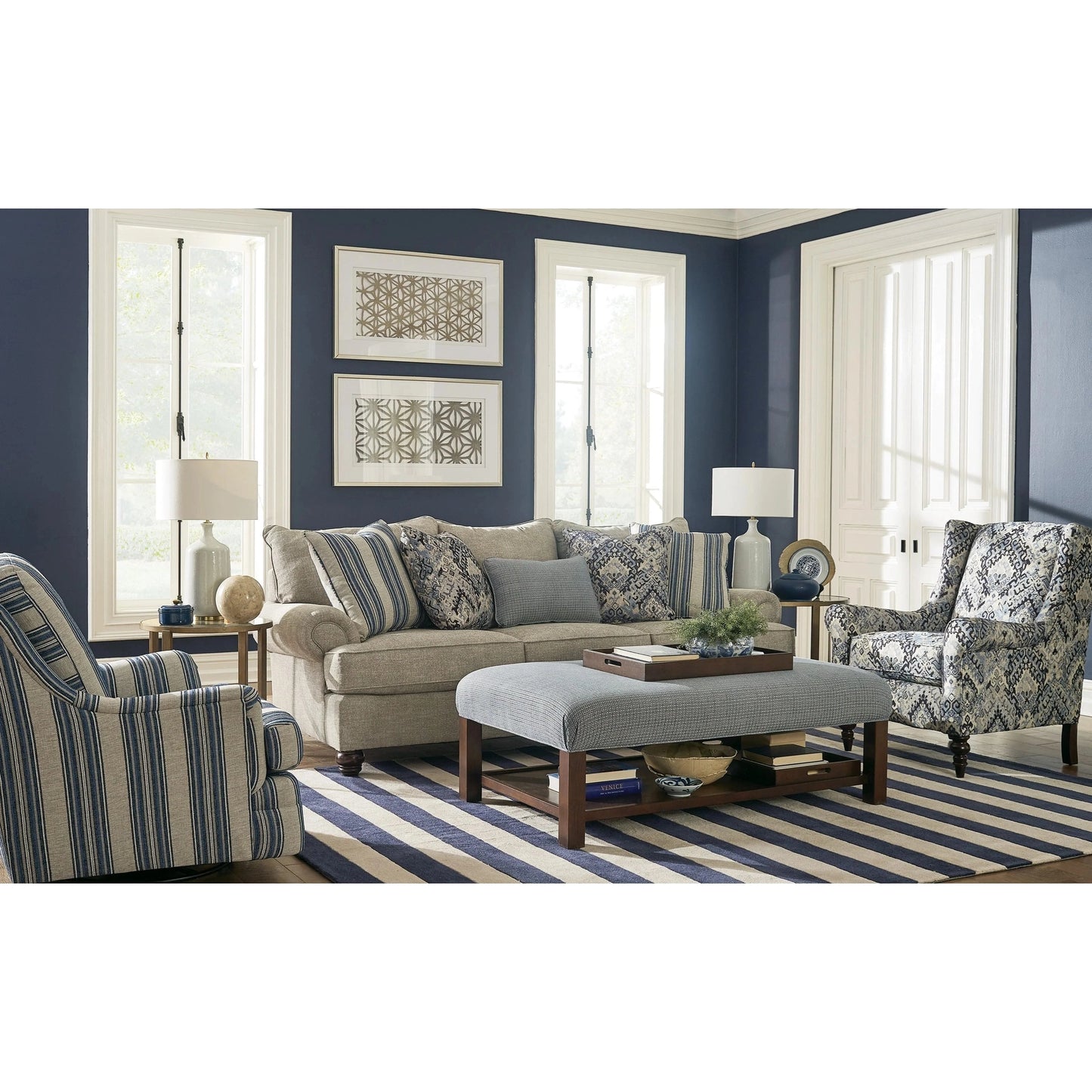 Tall Back Swivel Glider
