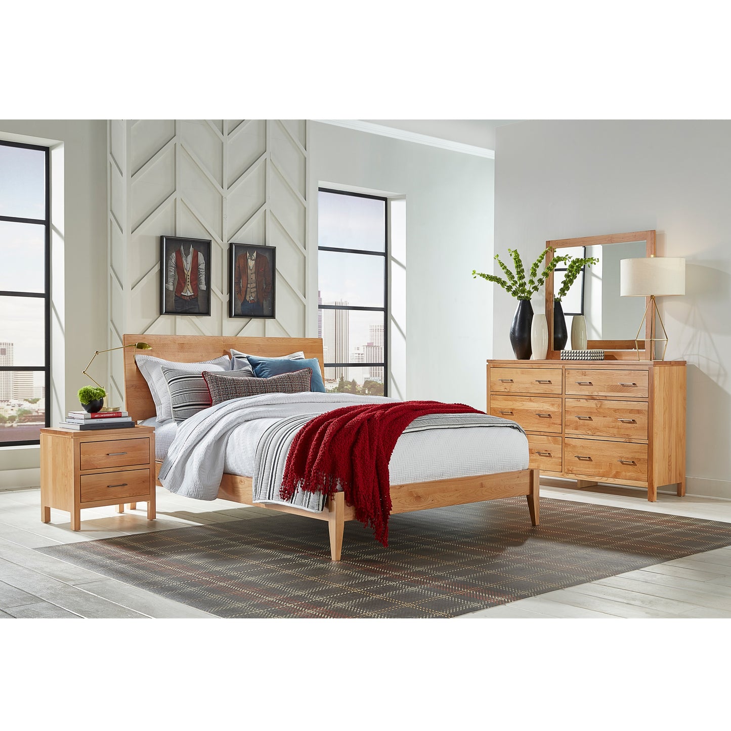 Charlotte Modern Platform Bed