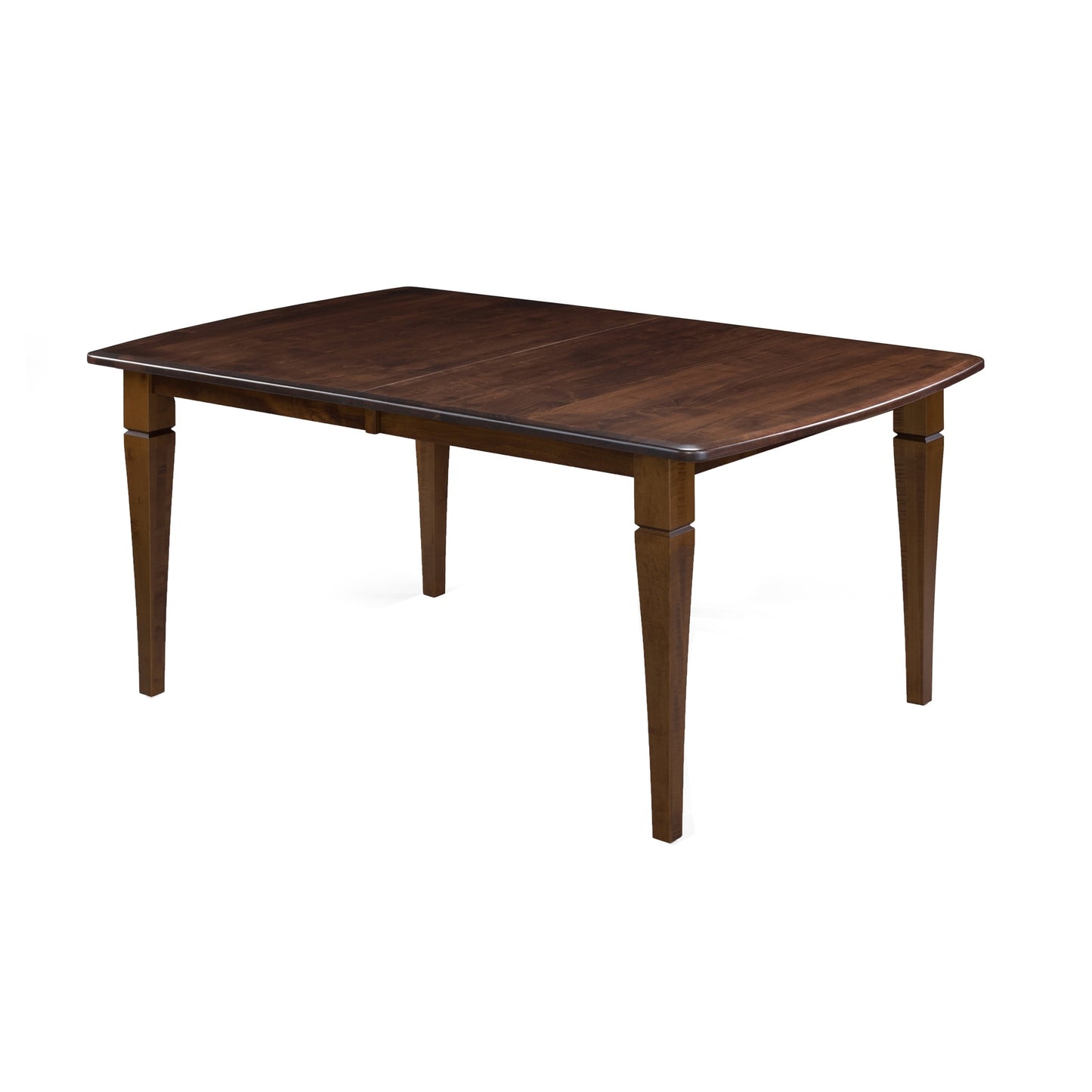 Counter Height 36" x 48" Maple Bow-End Top Leg Table