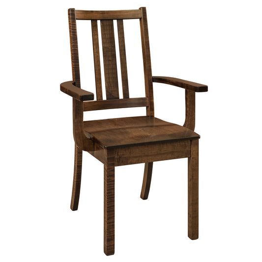 Bradley Arm Chair - Upholstered Seat