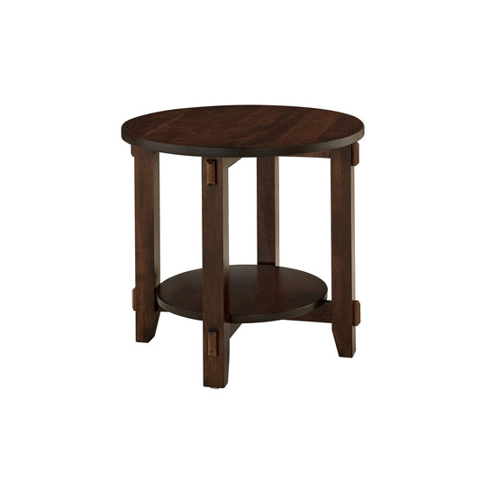 Round Mission End Table