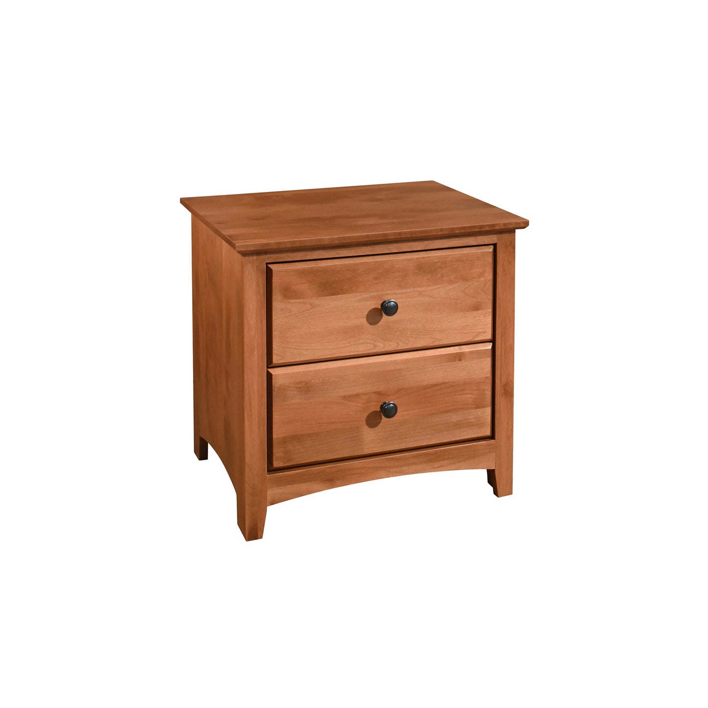 Cal 2 Drawer Wide Nightstand