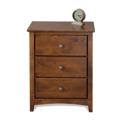 Cal 3 Drawer Wide Nightstand