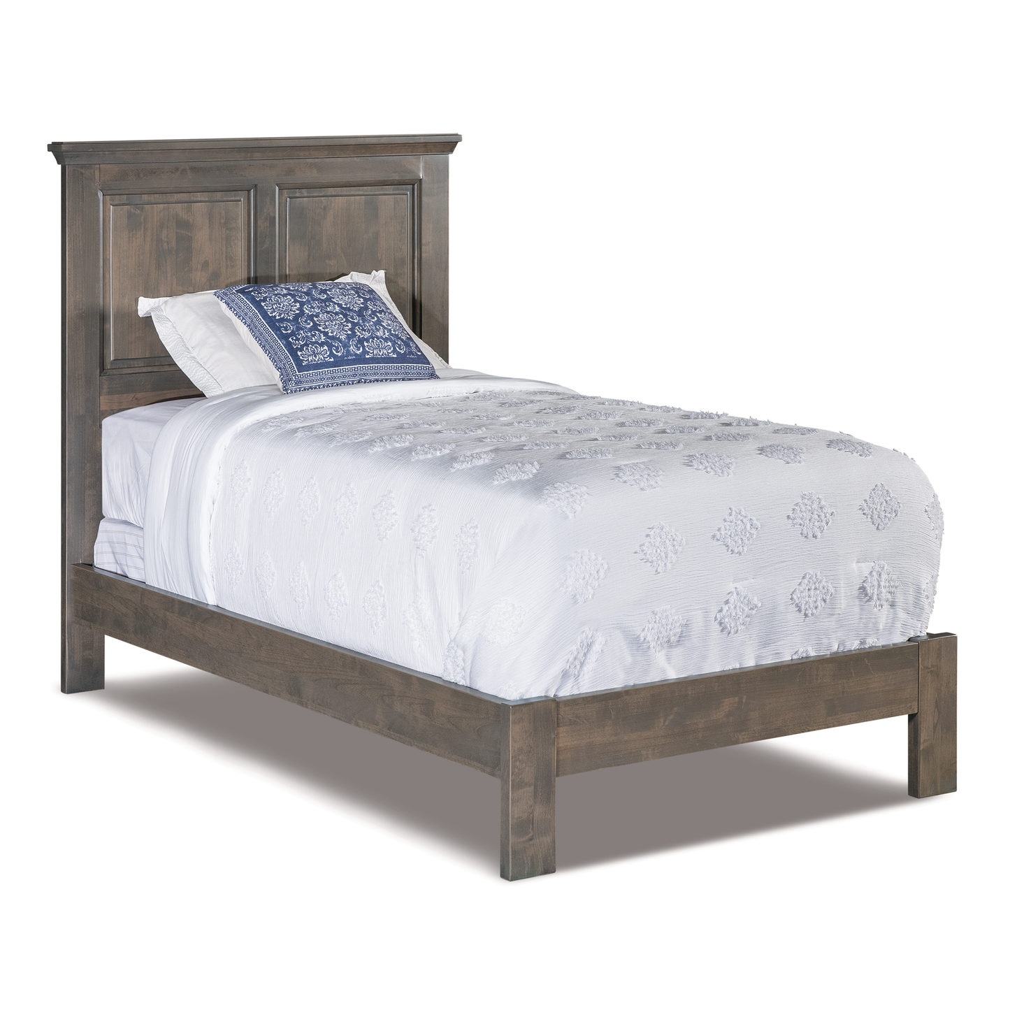Carmella Raised Panel Bed with Low Footboard