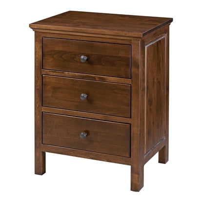 Carmella 3 Drawer Wide Nightstand