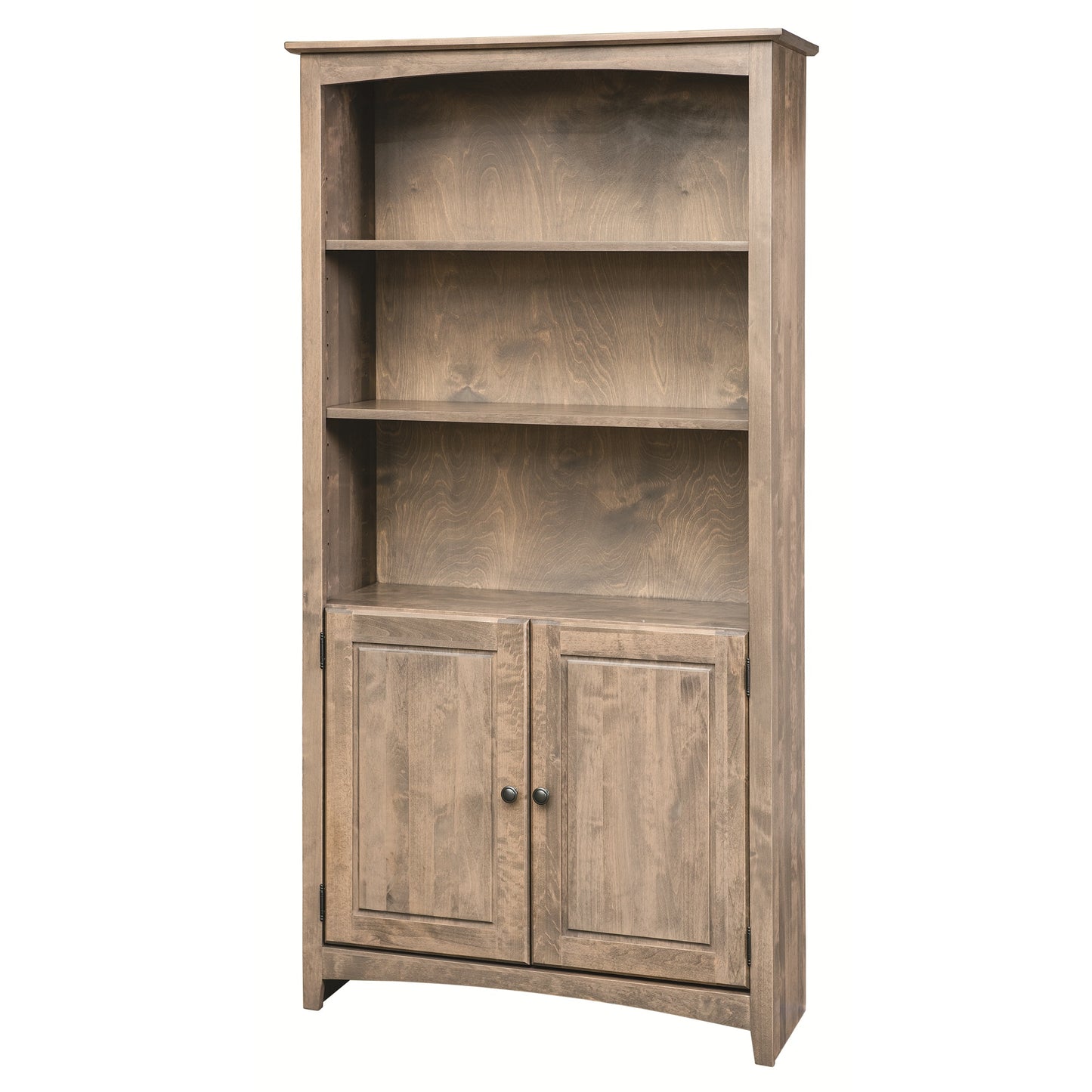 Heritage Grove Alder Bookcase with Doors - 36" Wide