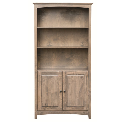 Heritage Grove Alder Bookcase with Doors - 36" Wide