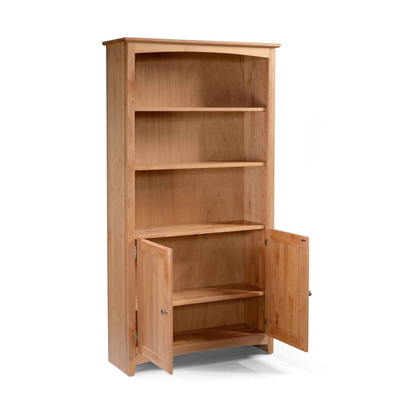Heritage Grove Alder Bookcase with Doors - 36" Wide