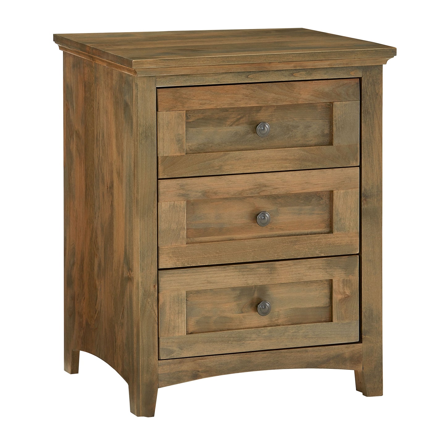 Emma 3 Drawer Wide Nightstand