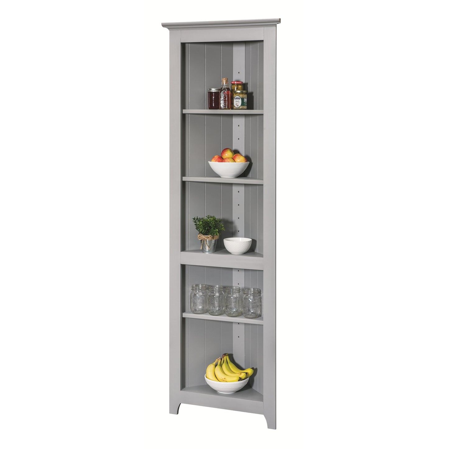 Heritage Grove Pine Corner Shelf - 72" High