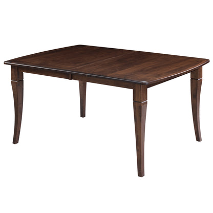 Counter Height 42" x 60" Maple Bow-End Top Leg Table
