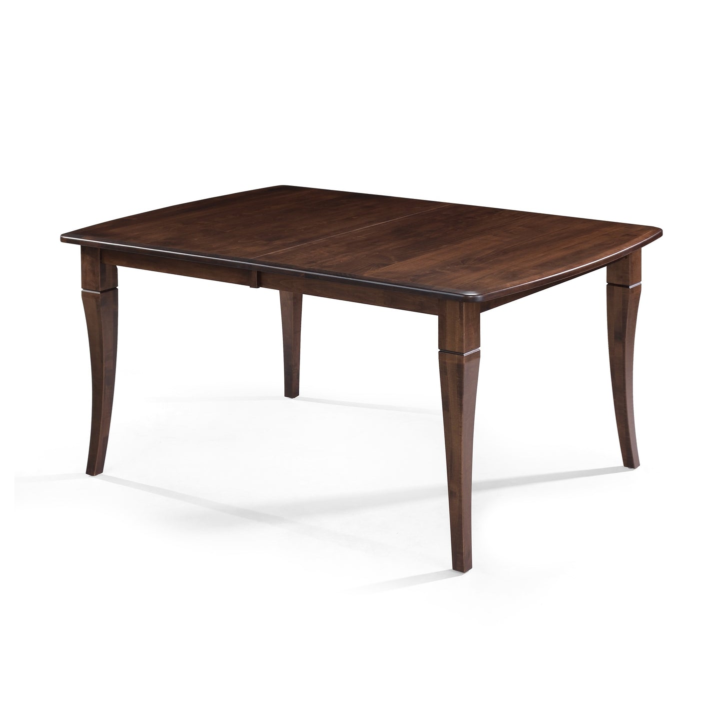 Counter Height 42" x 72" Maple Bow-End Top Leg Table