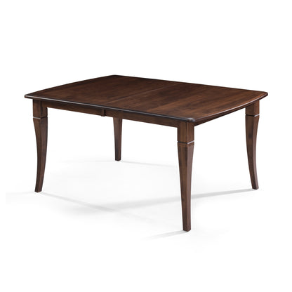 Counter Height 42" x 72" Maple Bow-End Top Leg Table