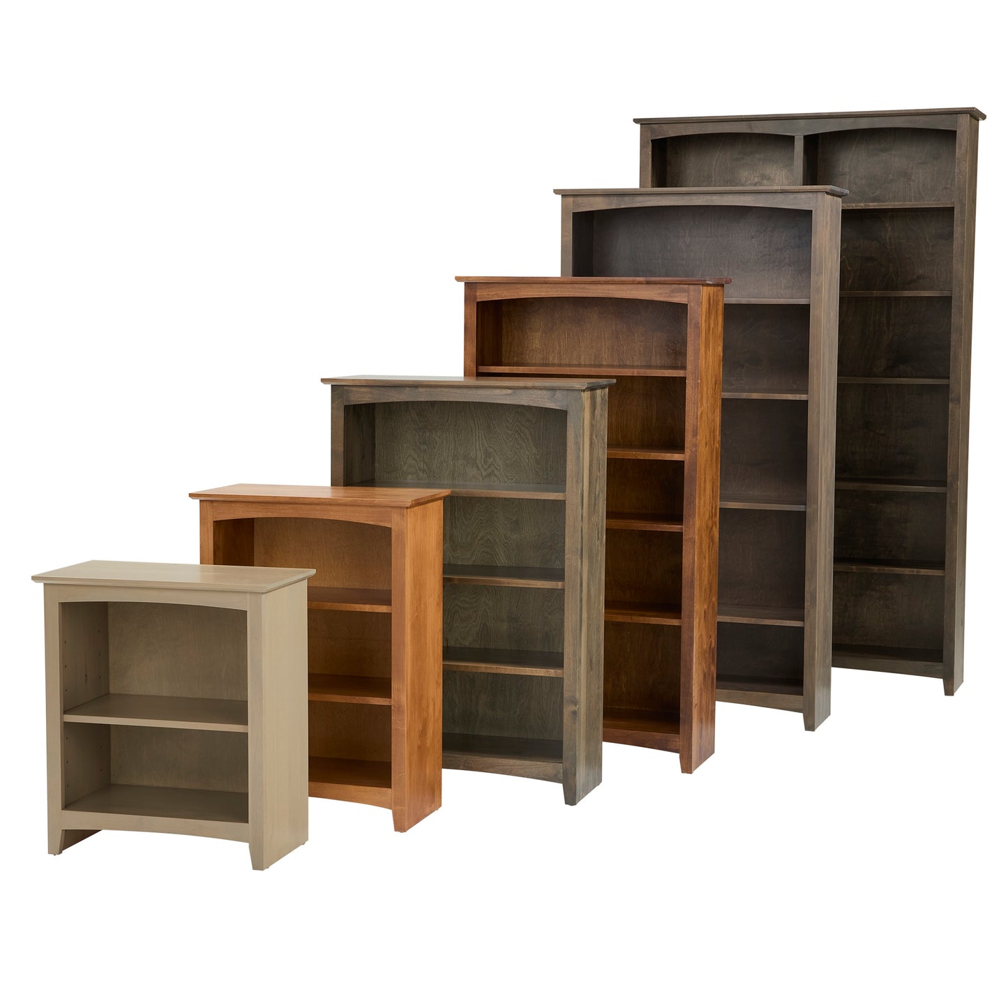 Heritage Grove Alder Bookcase with Doors - 30" Wide