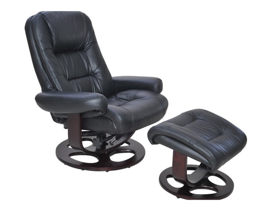 Judson Pedestal Reclining Chair & Ottoman