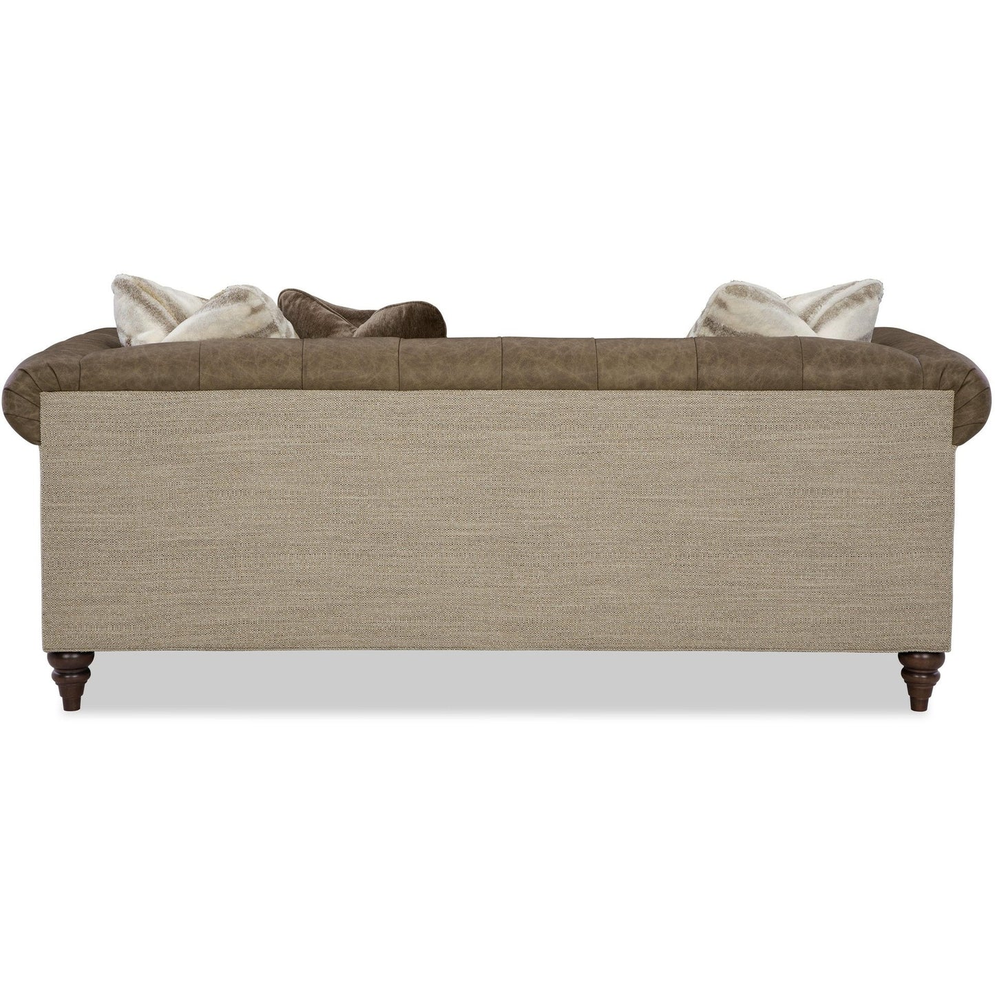 Ridgeline Collection Leather/Fabric Collage Sofa