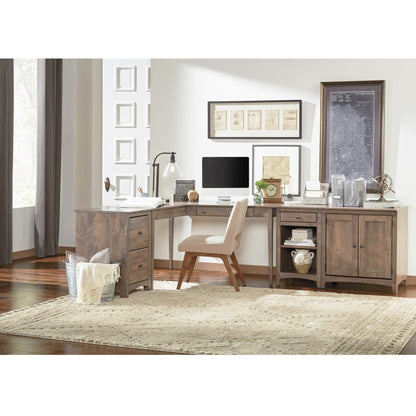Heritage Grove Modular Wedge Desk Left
