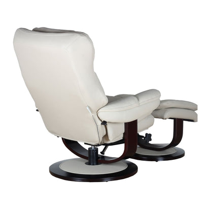 Roscoe Pedestal Reclining Chair & Ottoman