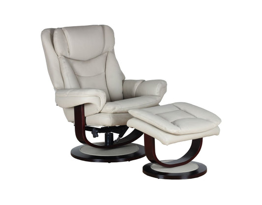 Roscoe Pedestal Reclining Chair & Ottoman