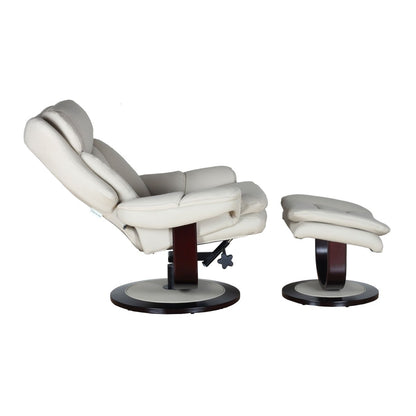 Roscoe Pedestal Reclining Chair & Ottoman
