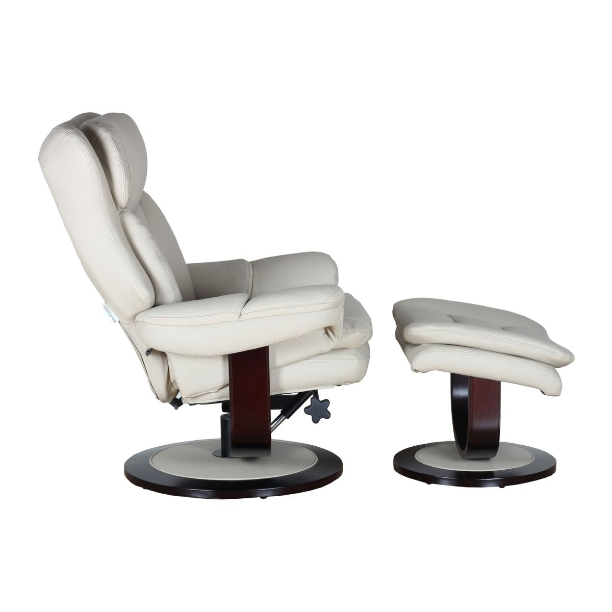 Roscoe Pedestal Reclining Chair & Ottoman