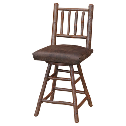 Bob Timberlake Mountain Retreat 24" Leather & Spindle Counter Stool