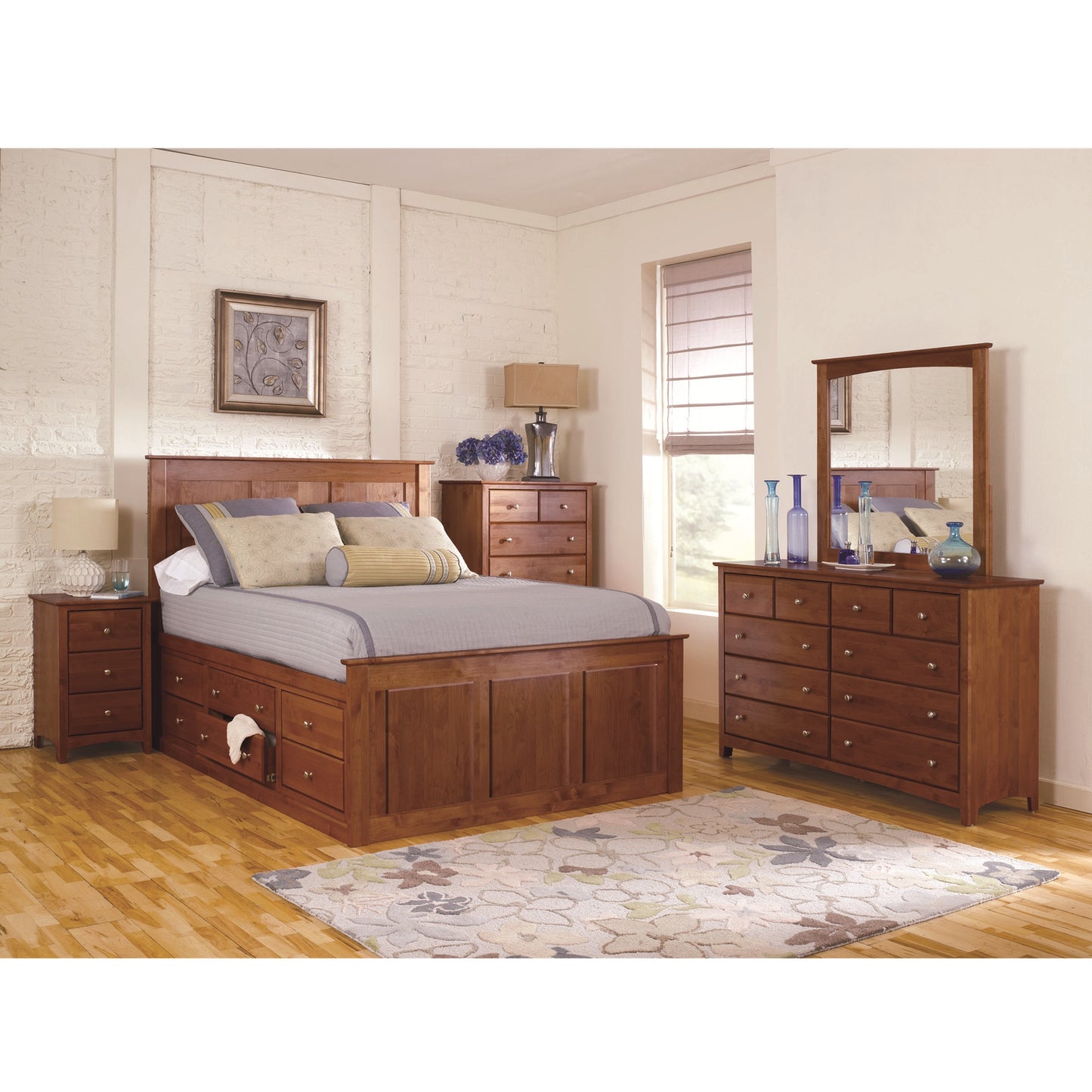 Cal 3 Drawer Nightstand