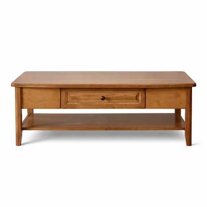 Camden Rectangle Coffee Table - 1 Drawer & Open Shelf