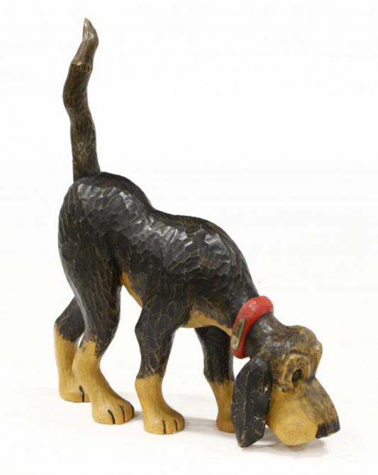 Carved Wooden Hound