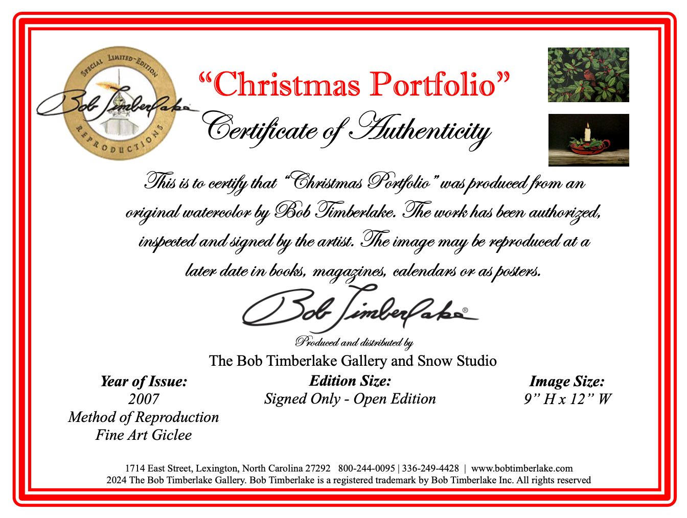 Christmas Portfolio