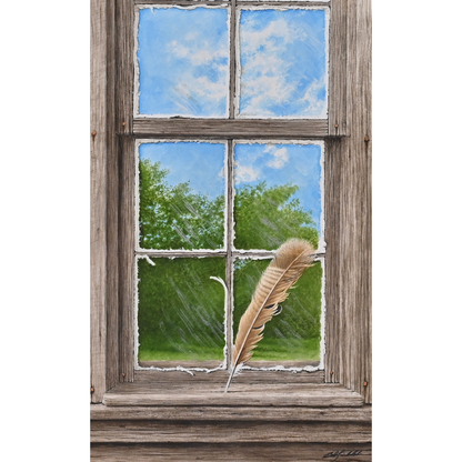 Turkey Feather Window