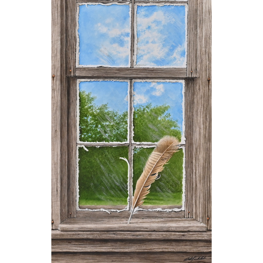 Turkey Feather Window
