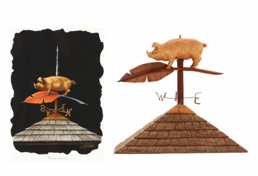 Weathervane Pig