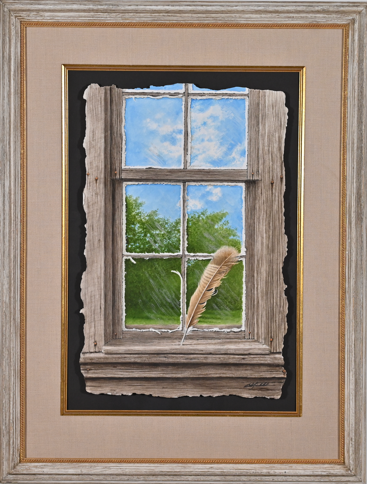 Turkey Feather Window