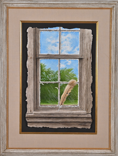Turkey Feather Window