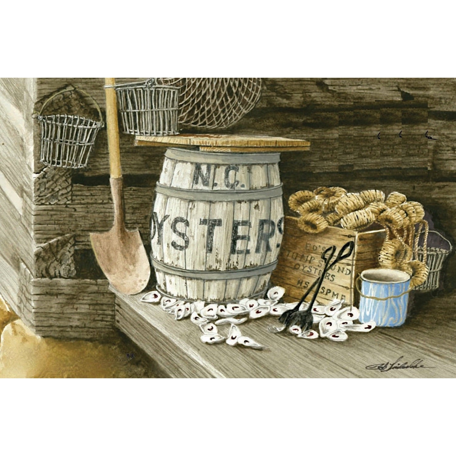 NC Oysters – The Bob Timberlake Gallery