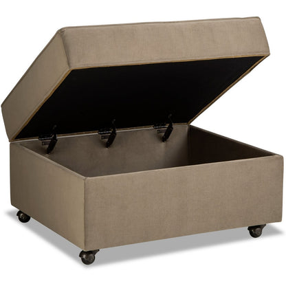 Custom Series F9 Hinge Top Storage Ottoman